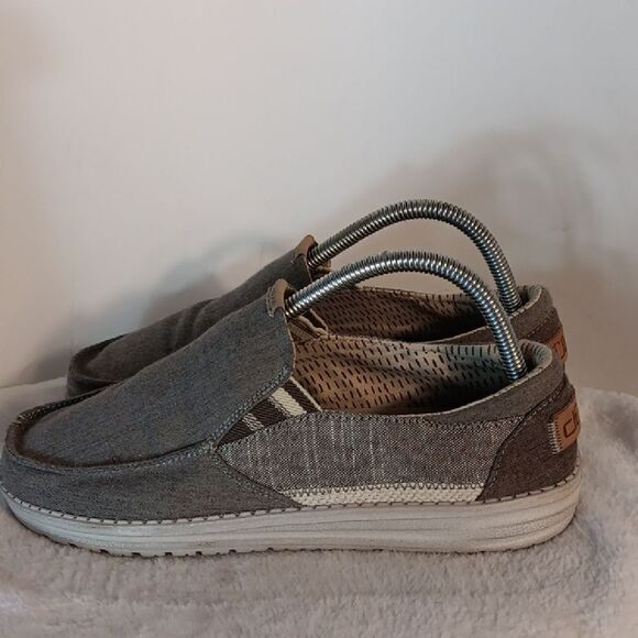 Hey Dude Gray Casual Slip-On Shoes - Picture 1 of 6